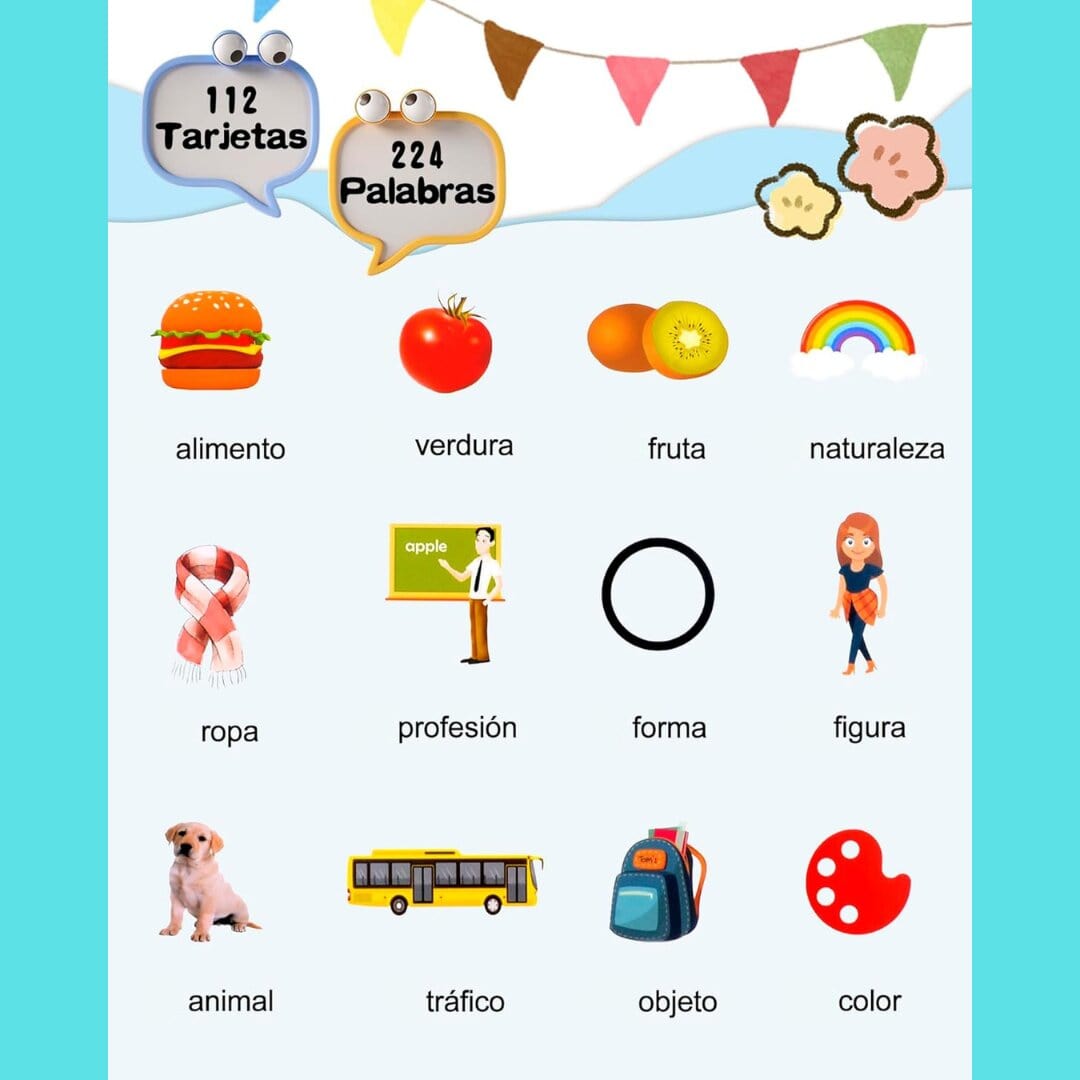 VerbaLingo - Tarjetas Educativas Bilingües