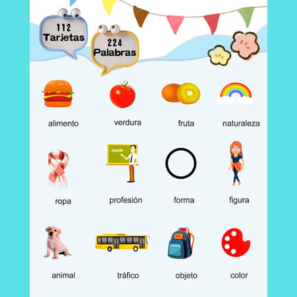 VerbaLingo - Tarjetas Educativas Bilingües